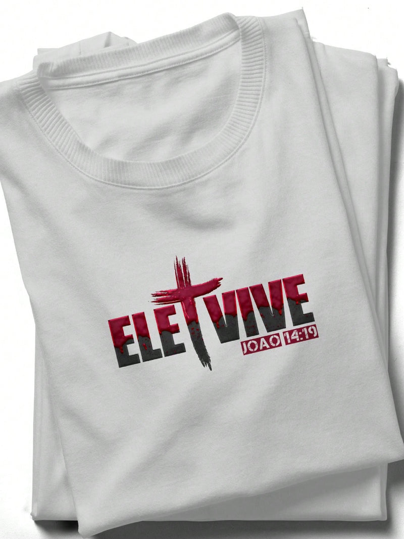 Camiseta masculina Religiosa 100% Algodão moda evangélica