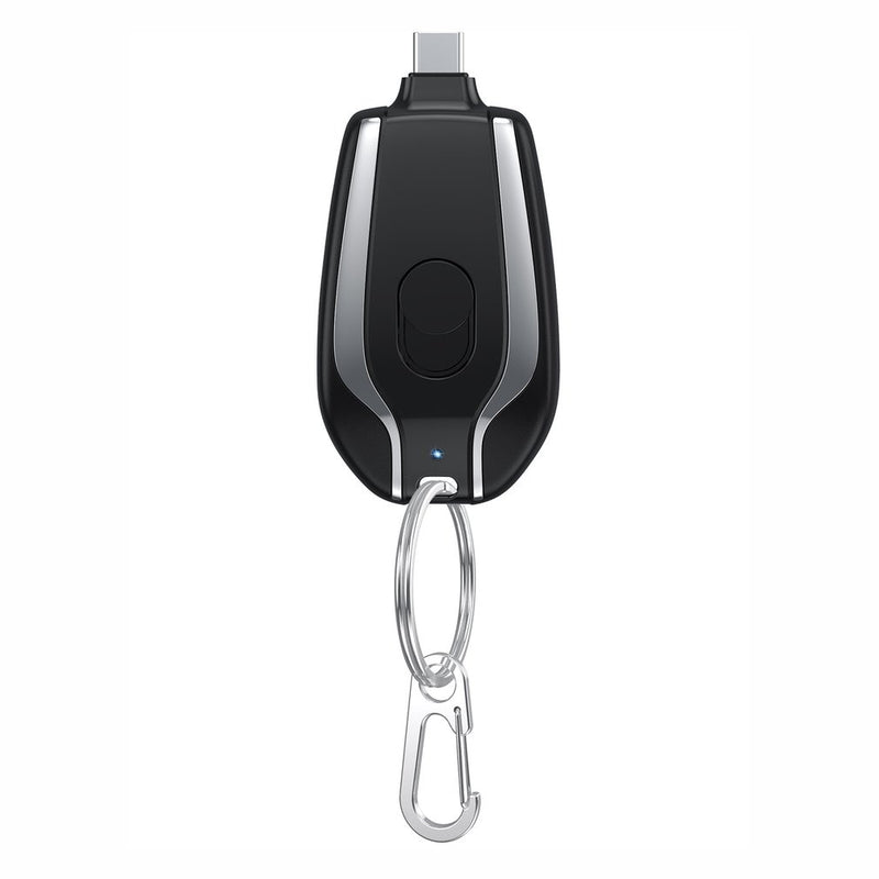 Carregador portátil de celular chaveiro mini USB chaveiro compacto