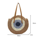 Bolsa de Praia Feminina tecido artesanal moda verão vintage