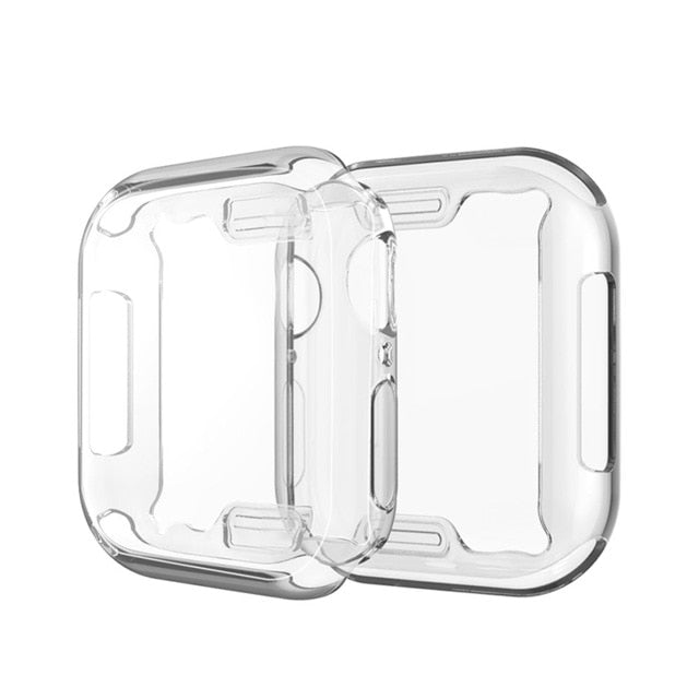 Capa  protetora transparente para Apple Watch Series 6 3 2 1 38 MM 42 MM 360 Capa protetora de tela