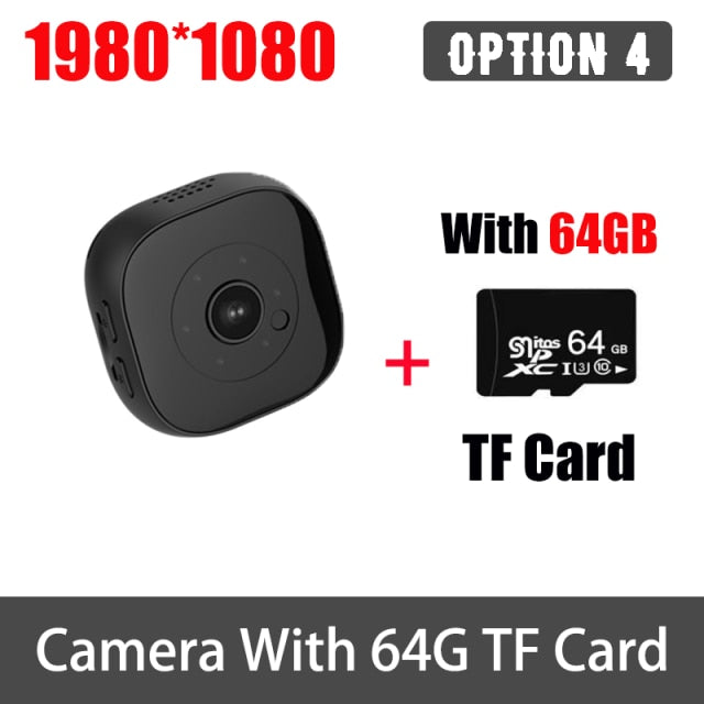 mini câmera infravermelha versão Noturna senson de movimentos controle remoto Gravador de vídeos  Hd 1080p wifi